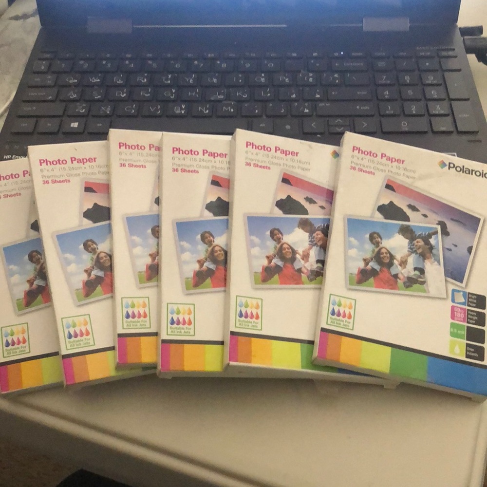 Lot of 6 Polaroid Gloss Premium Photo Paper